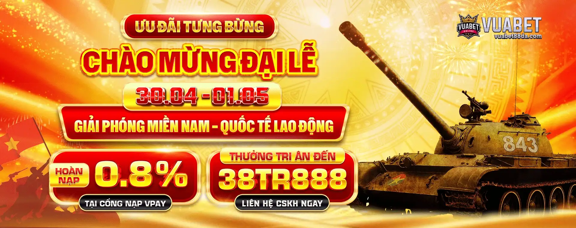 Chào mừng đại lễ 30.04 - 01.05