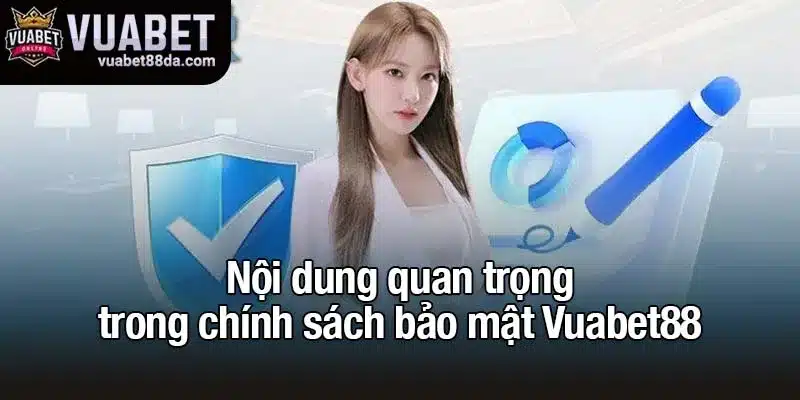 Nội dung quan trọng trong chính sách bảo mật Vuabet88