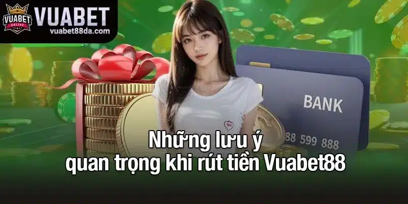 Những lưu ý quan trọng khi rút tiền Vuabet88